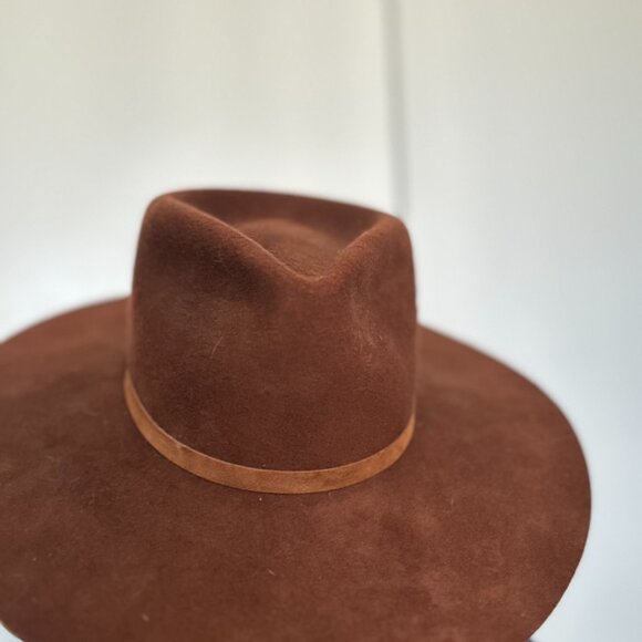 Janessa Leone Brown Felt Hat - Picture 6 of 8